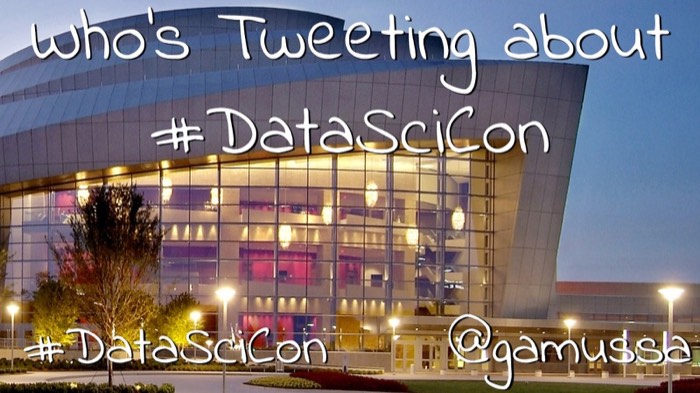 Who's tweeting about #datascicon