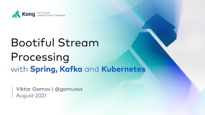 Bootiful Stream Processing with Spring and Kafka