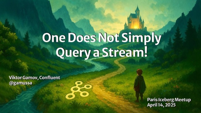 One Does Not Simply Query a Stream