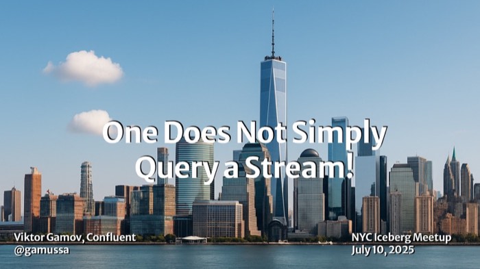One Does Not Simply Query a Stream